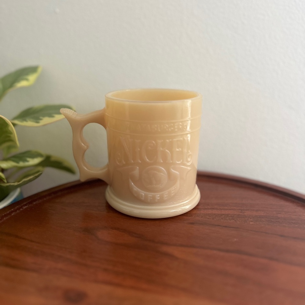 Vintage Milk Glass Whataburger Mug